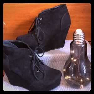 Black wedges-  good condition.